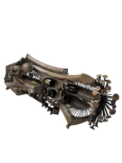 Brutalist Patinated Metal Abstract Sculpture by Frans de Boer Lichtveld, 1964